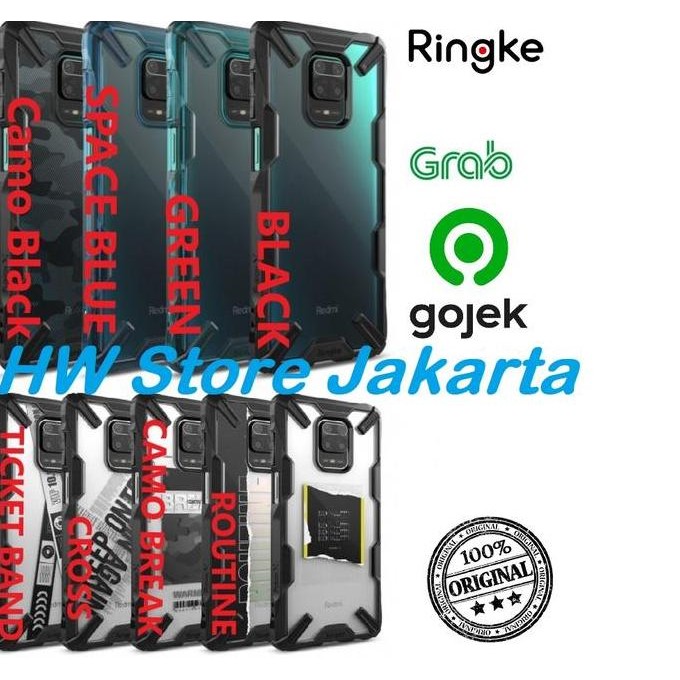 BEBAS ONGKIR - Case Xiaomi Redmi Note 9 Pro / 9 Pro Max / 9S / 9 Ringke Fusion X