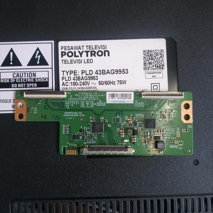 TERMURAH - T CON - TCON - TICON - TV POLYTRON - PLD43BAG9953
