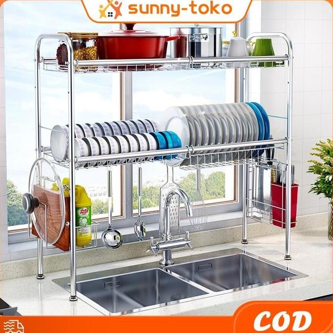 304 Rak Piring Wastafel Stainless Steel / Rak Wastafel Dapur