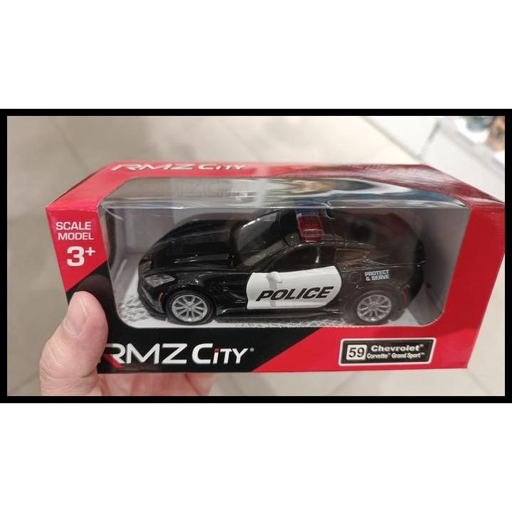 Diecast RMZ City Chevrolet Corvette Grand Sport Mobil Polisi