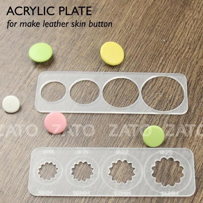 

Acrylic Plate For Make Leather Skin Button - Leather Tools