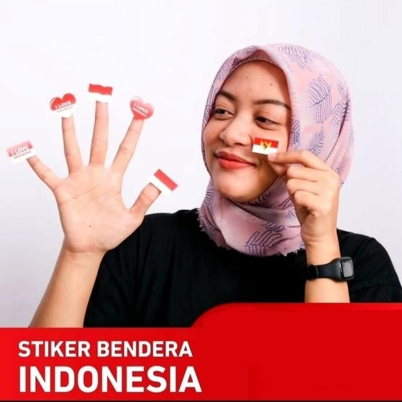 

Wdr-75 Sticker / Striker Pipi Bendera Merah Putih Indonesia Tempelan Pipi Cutting 17 Agustus (1 Lembar 32 Pcs)