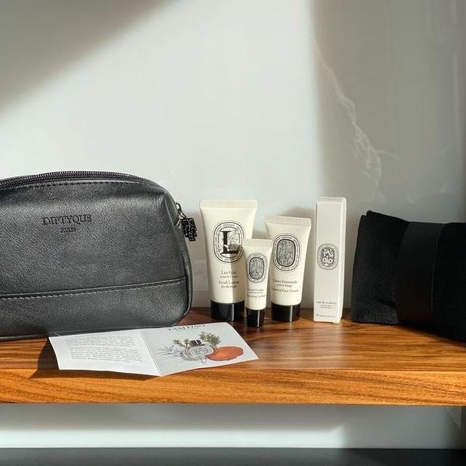 Tas Kit Amenity Travel Diptyque Set Parfum