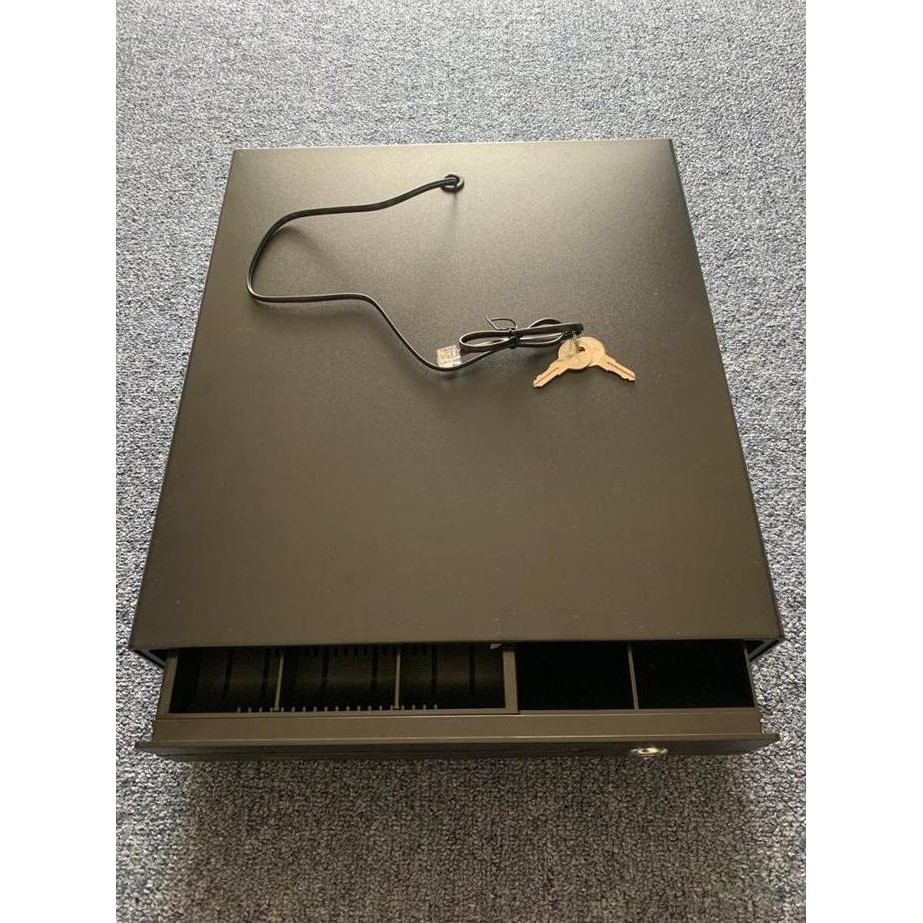 Paket Mesin Kasir  Thermal Laci Kasir Stand Holder Free Kertas Thermal+ Aplikasi Kasir Printer Besi 