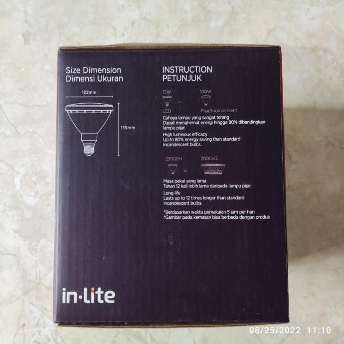 Lampu In Lite Led Spotlight Inlite Led Par38 15W 15 W 15 Watt Inp3801