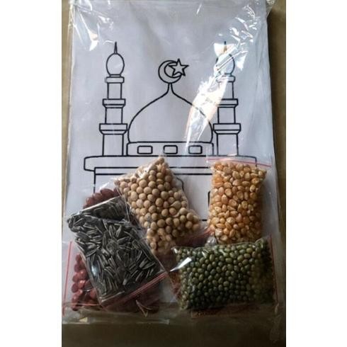 

kolase biji bijian tempel sendiri gambar masjid DiM