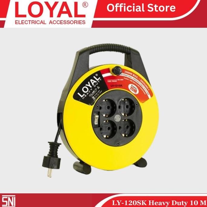 LOYAL LY-120SK KABEL ROLL 10 METER ROLL KABEL TERMINAL LISTRIK HEAVY DUTY ORIGINAL DAN TERPERCAYA