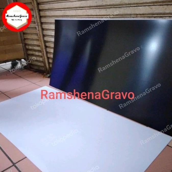 

TERMURAH - gravoply/bahan panel/name tag/router/laser 60x120cm tebal 1.5mm hitam