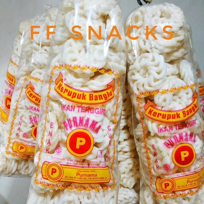

Kerupuk Bangka Ikan Tenggiri Purnama Jumbo / Kemplang Bangka