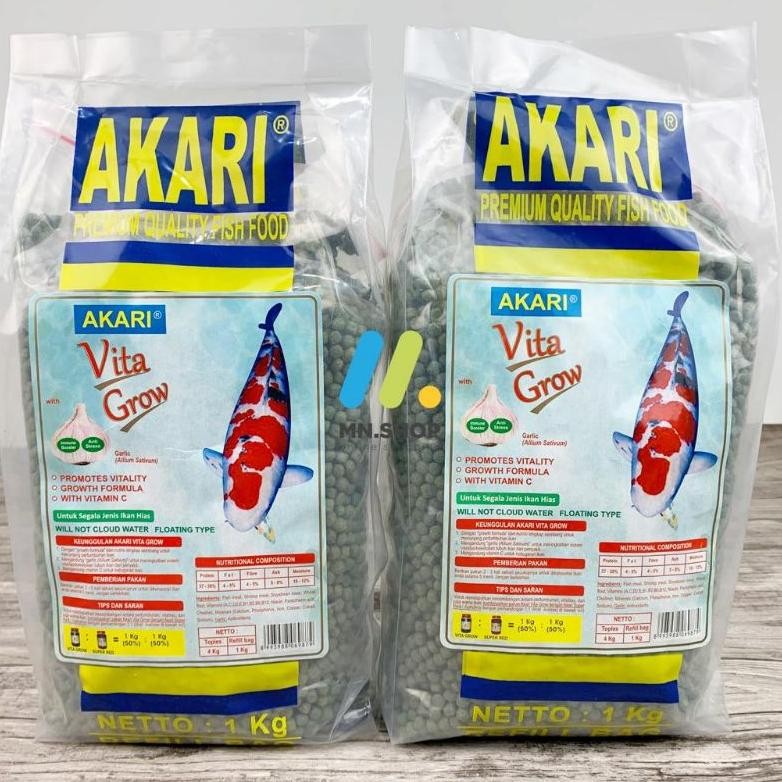 Pelet Akari Vita Grow 1kg Reffil Bag DiM