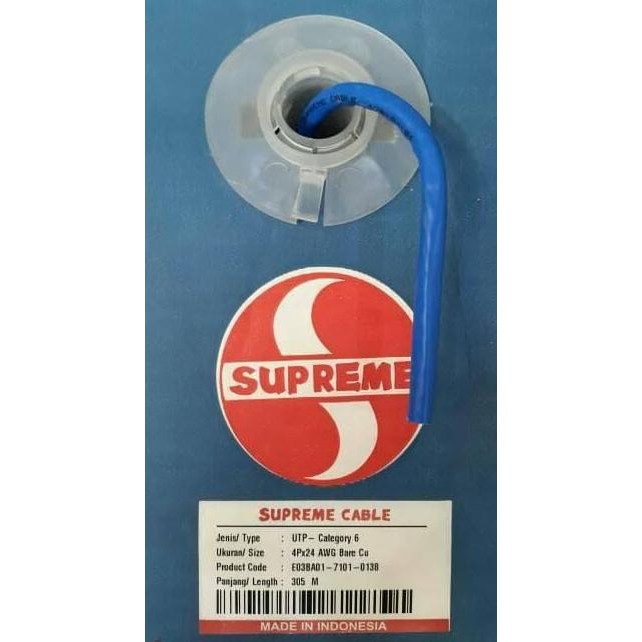 Kabel Lan Data Supreme Cat6 Utp - 305Mtr