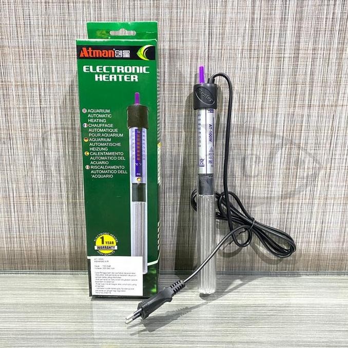 ATMAN HEATER 100W ALAT PENGHANGAT AIR AQUARIUM PEMANAS SUHU AKUARIUM ORIGINAL DAN TERPERCAYA