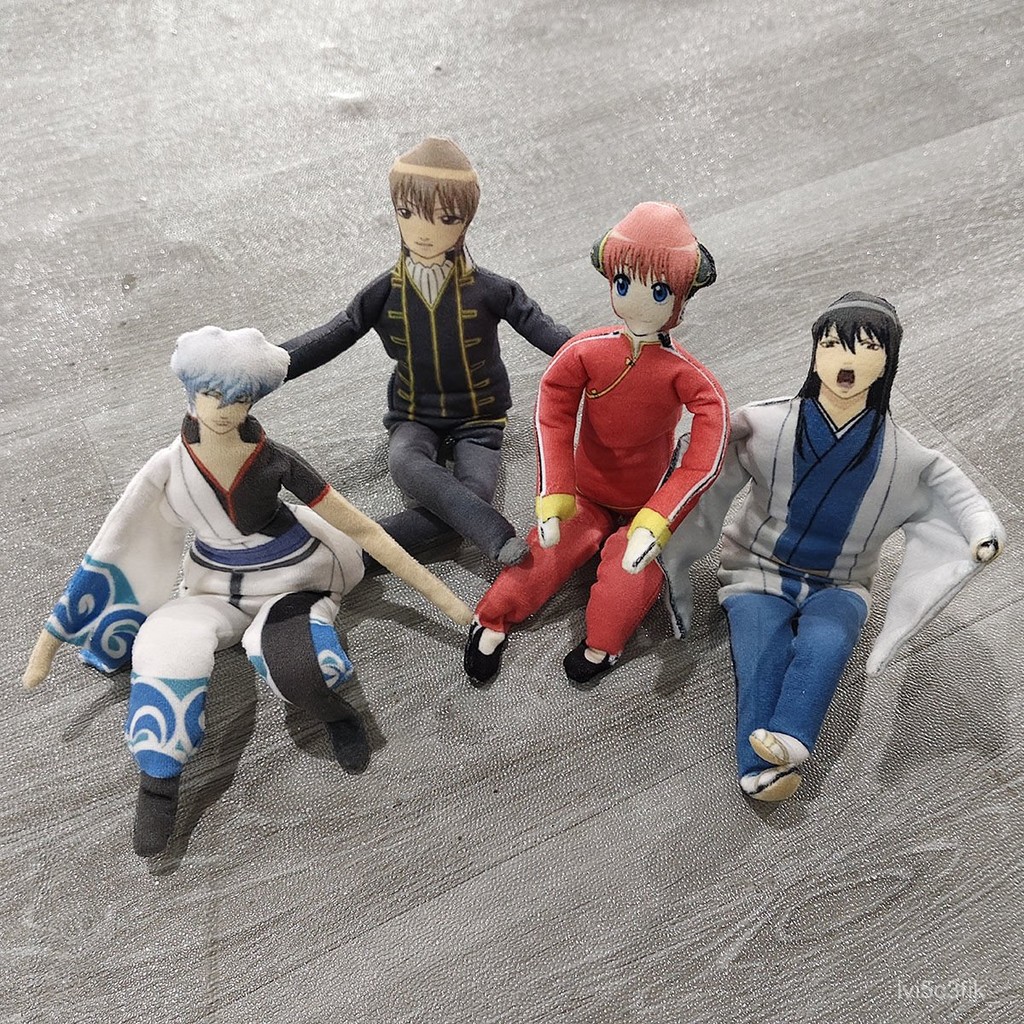 Boneka Gintama - Bulu dengan Rangka Kawat, Posisi Fleksibel, Karakter Sakata Gintoki Edisi Abstrak