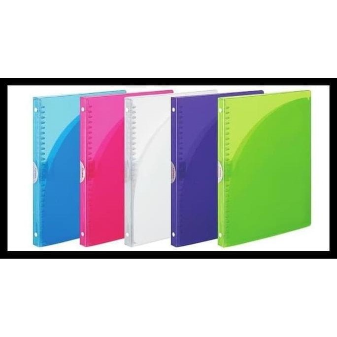 

NEW MAP BINDER NOTE LOOSE LEAF NOTEBOOK A4 BESAR 30 RING PLASTIK 120 LBR