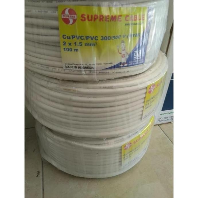 Kabel Listrik Supreme Nym 2X1.5 Kabel Nym Supreme 2 X 1.5 Per Meter