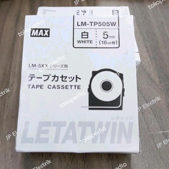 

Tape Label Letatwin Lm-Tp505W White/Max Marking Label Letatwin 5Mm New Stok