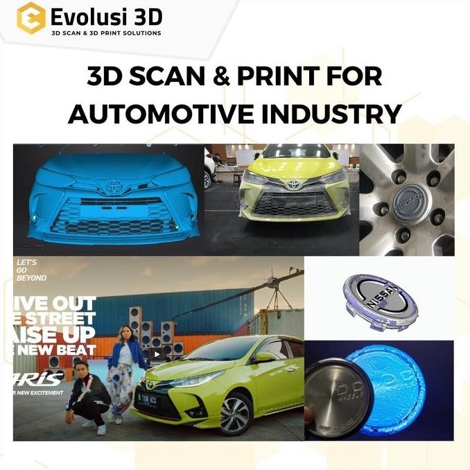 Jasa 3D Scan Dan 3D Print For Automotive New Stok