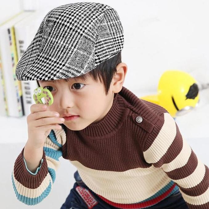 Topi Seniman / Kodok / Pelukis / Flat Cap Wool Anak Kecil