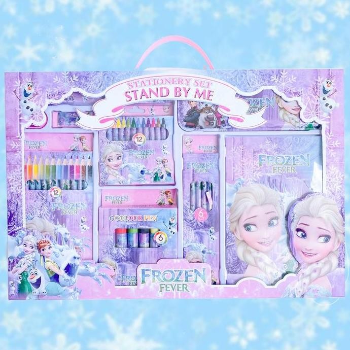 

BEBAS ONGKIR - Set alat gambar frozen super komplit