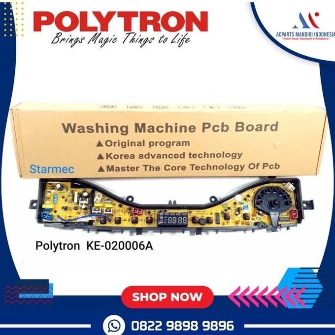 BEBAS ONGKIR - Modul pcb mesin cuci POLYTRON PAW 75/85 SERI