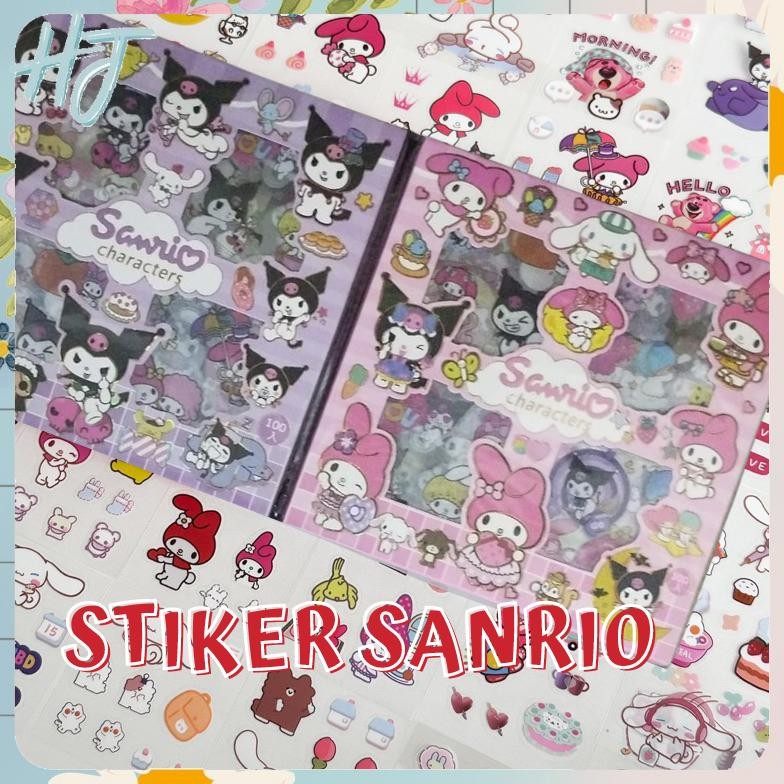 

HOKIJAKARTA | 200 Lembar Sticker Karakter Lucu Sanrio BTS BlackPink 2D