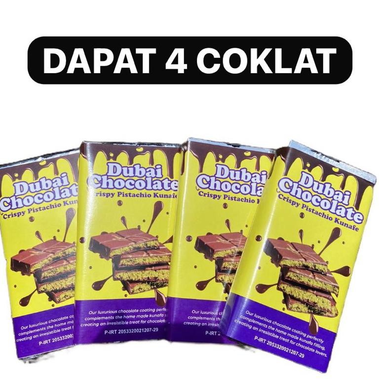 

Heatshrin Paket Hemat Dapat 4 Coklat Dubai Kunafa Pistachio 250Gr An-114