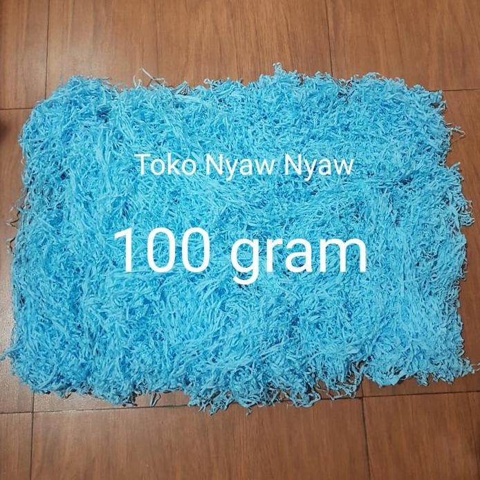 

new !!! Shredded Paper - Kertas Potong Biru Muda Light Blue - 100 gram