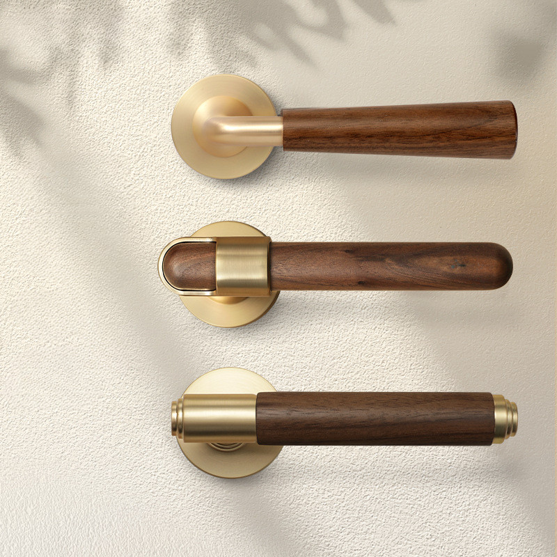 

Kunci Pintu Kayu Dalam Ruangan Kenari Baru, Pintu Kamar Tidur Retro Silent Split Handle Lock