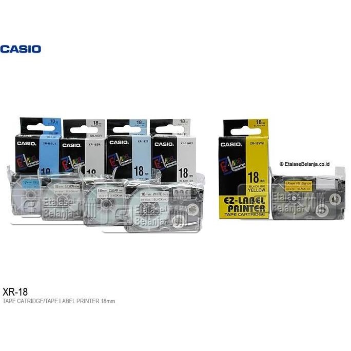 

Casio Xr-18 - Tape Label Printer 18Mm New Stok