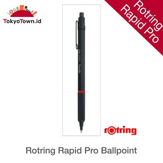 

NEW Rotring Rapid Pro Black Ballpoint Professional