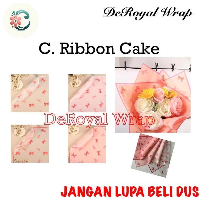 

new !!! 20 Lembar Cellophane Ribbon Cake / Cellophane Ribbon Cake / Kertas Bunga / Wrap Bunga / Cellophane Paper / Wrapping Paper