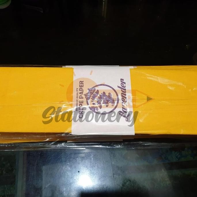 

new !!! Kertas krep lembaran lavender Kuning muda 012 1pak isi 25pc