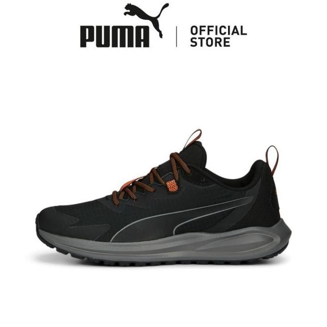 

PUMA Sepatu Twitch Runner Trail PUMA Black-Chili Powder