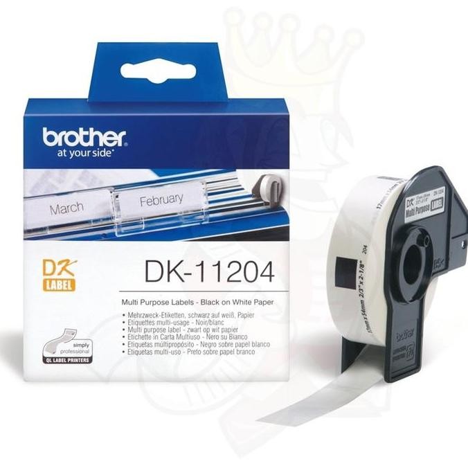 

Brother Label Tape Dk-11204 Multi Purpose Label (17 Mm X 54 Mm) New Stok