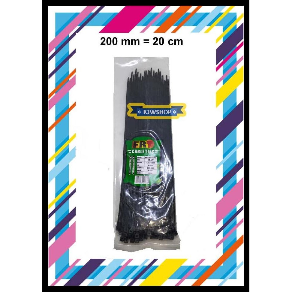 

GRATIS ONGKIR KABEL TIS TIES 2.5 X 200 MM 100 PCS HITAM !!!!