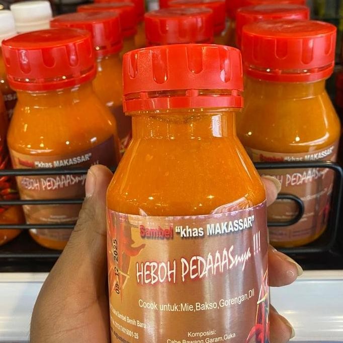 

sambel pedas khas makasar sambel khas makassar heboh pedas 220ml