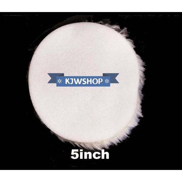 TERBARU WOOL POLES MOBIL 5" WOOL POLISHING 5" BACKING VELCRO WOOL POLES 5 INCH VELCRO WOOL POLES UKU