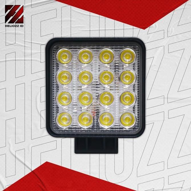ready Lampu LED Tembak Sorot Work Light 16 Mata 48W Lampu Mobil Truk Motor