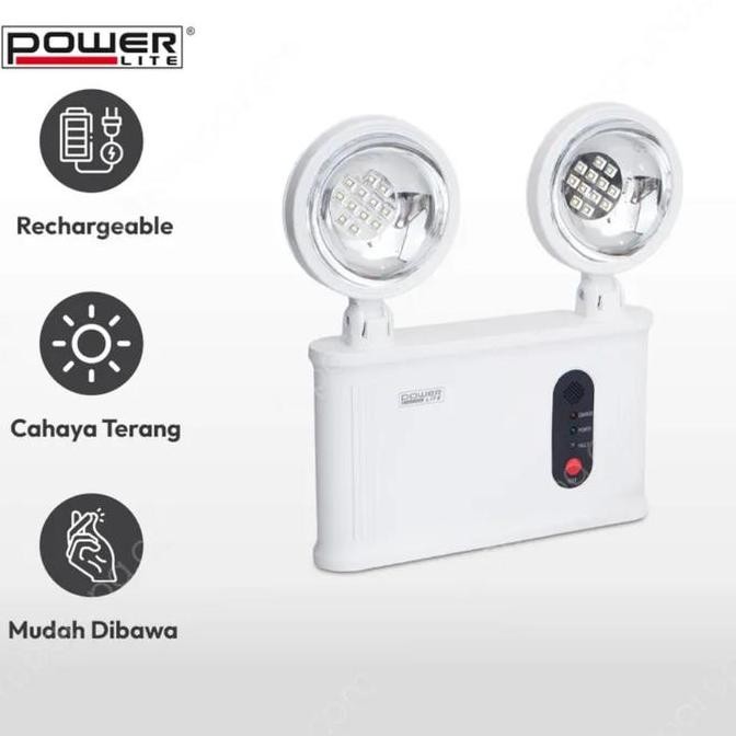 Lampu Darurat Otomatis Krisbow Emergency Lamp Led 2 Twin Spot