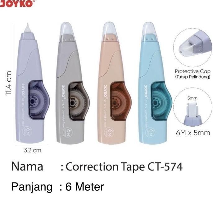 

Tip-Ex Kertas / Correction Tape Joyko CT-574 JS
