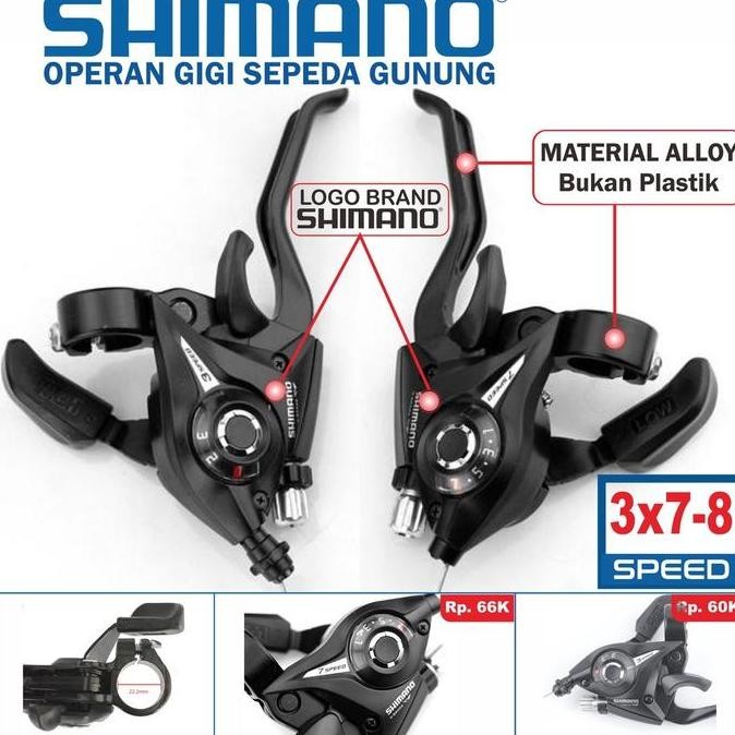 SALE SHIFTER SEPEDA SHIMANO EF51 3X7 / 3X8 SPEED SHIFTER GIGI SEPEDA GUNUNG MTB