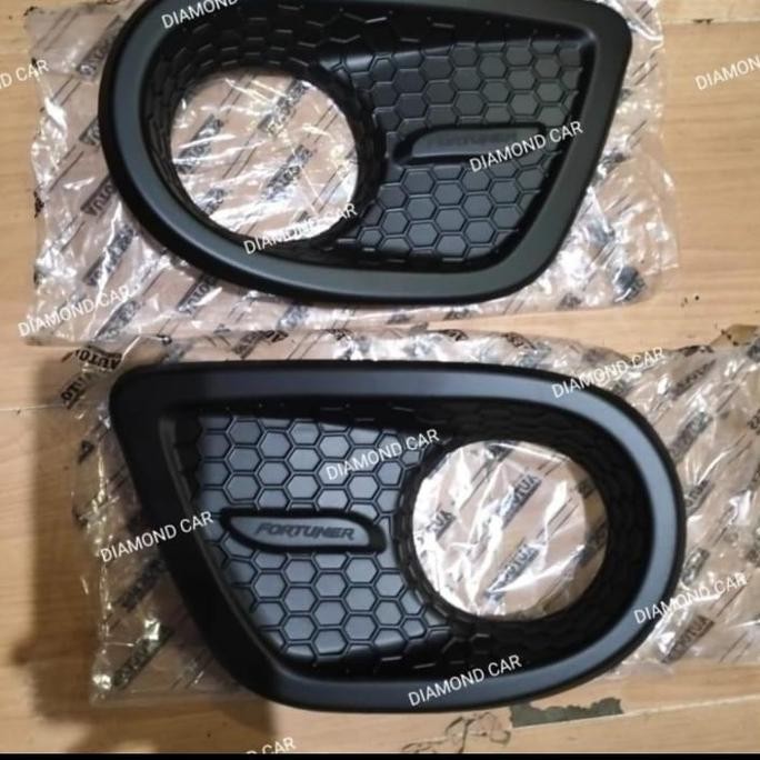 siap kirim cover ring fog lamp fortuner 2006-2010 aksesoris lampu kabut depan