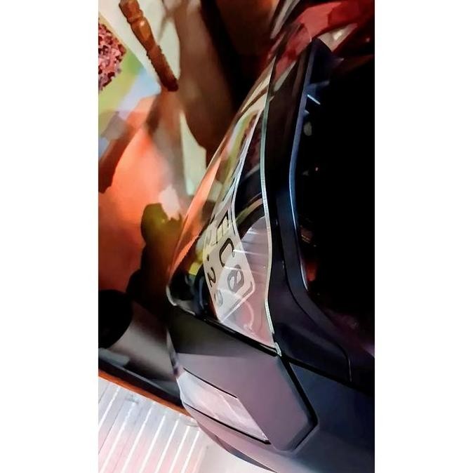 Visor Windshield Pcx 160 2025 Roadsync Tebal 3Mm - Bening Smoke Hitam - Aksesoris Touring Original