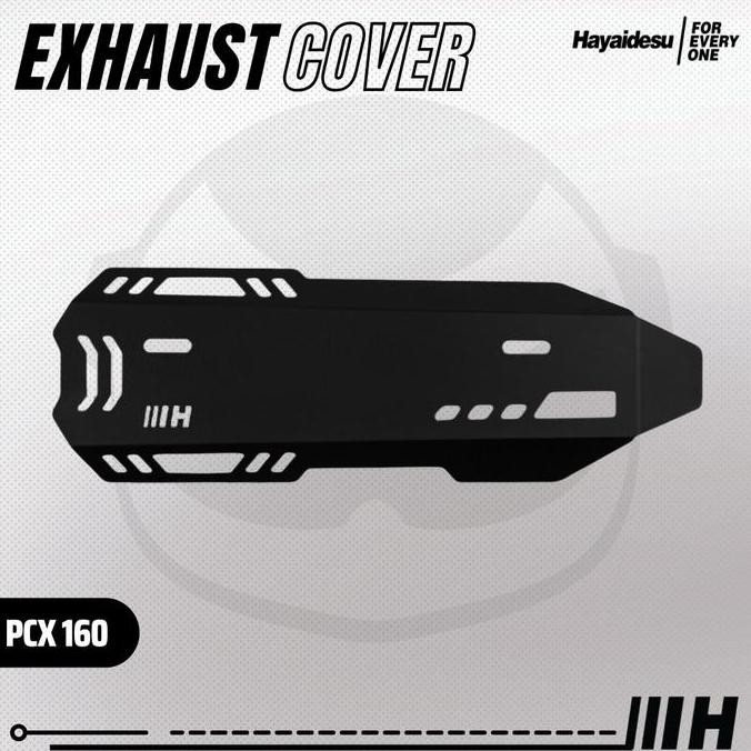 Hayaidesu Exhaust Cover Pcx 160 - Tameng Pelindung Knalpot Motor Pcx 160 Original
