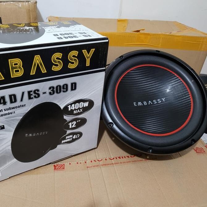 Ready Subwoofer Embassy 304D Double Coil 12Inch