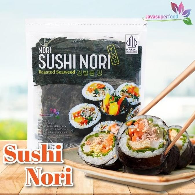 

Sushi Nori Java Super Food 50 Lembar Roasted Seaweed Rumput Laut Kualitas Terbaik Harga Termurah