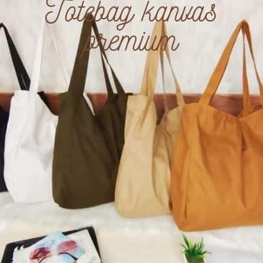 Totebag Wanita Resleting Tas Tote Nudie Bag Kanvas Besar Pingkuliahseminar Bisa Custom Sablon