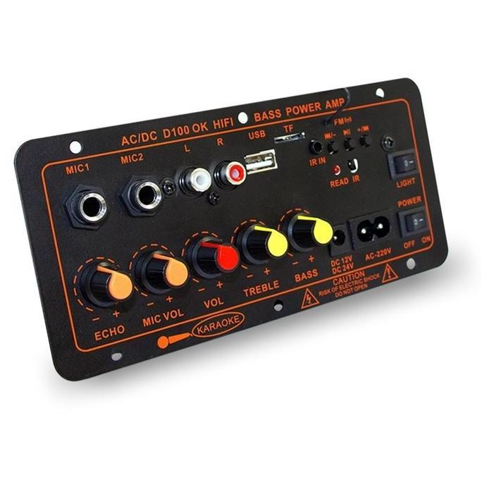D100W Bluetooth Amplifier Board 220V 12V 24V Digital Bluetooth Amplifier Amplifier Stereo Mendukung 