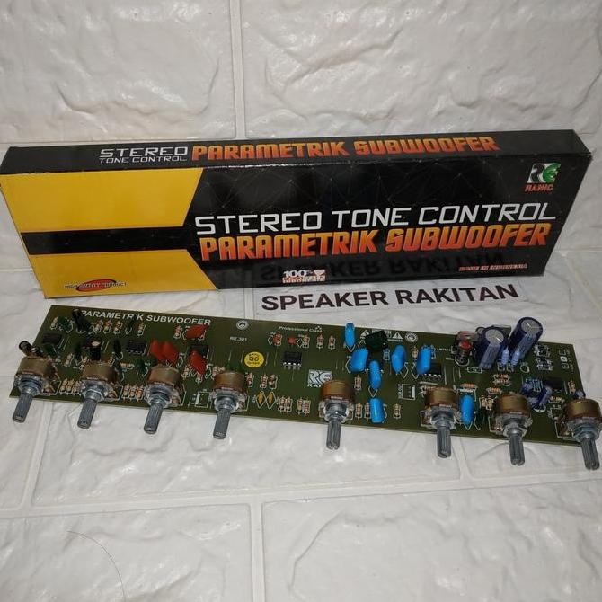 Kit pre amplifier Tone Control Parametrik stereo + Subwoofer RANIC BEST SELLER