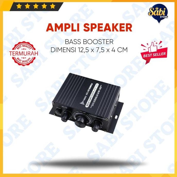 AMPLIFIER MOBIL SPEAKER / MINI STEREO / TREBLE BASS BOOSTER TERMURAH